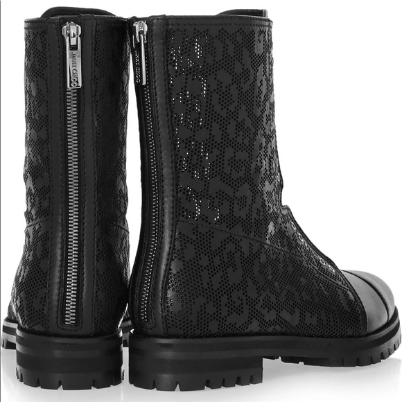 JIMMY CHOO Jimmy Choo Hatcher perforated leather boots 9/38.5 - Picture 2 of 13